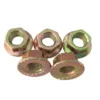 Yellow Zinc Plated Hex Flange Nuts