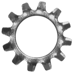 Toothed lock washers external teeth steel