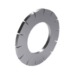 Serrated lock washer with external teeth DIN 6798 A Spring steel