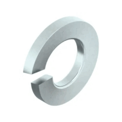 Spring lock washers with square ends steel and steel zinc plated